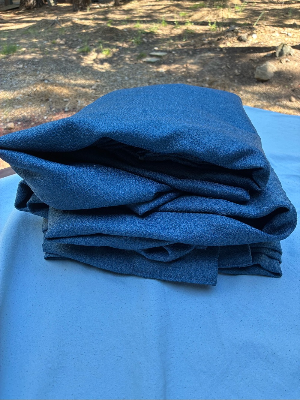 Set of 2 Navy Blue Grommet Blackout Curtain Panels – 52" x 84"